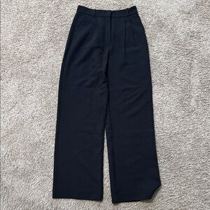 NWOT Sloan Classic Black Wide-Leg Trousers